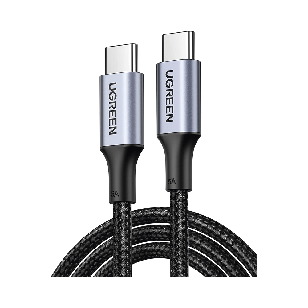 Cable USB-C a USB-C | 1 Metro | Carga Rápida 100W,  Transfer de datos 480 Mbps | Color Negro.