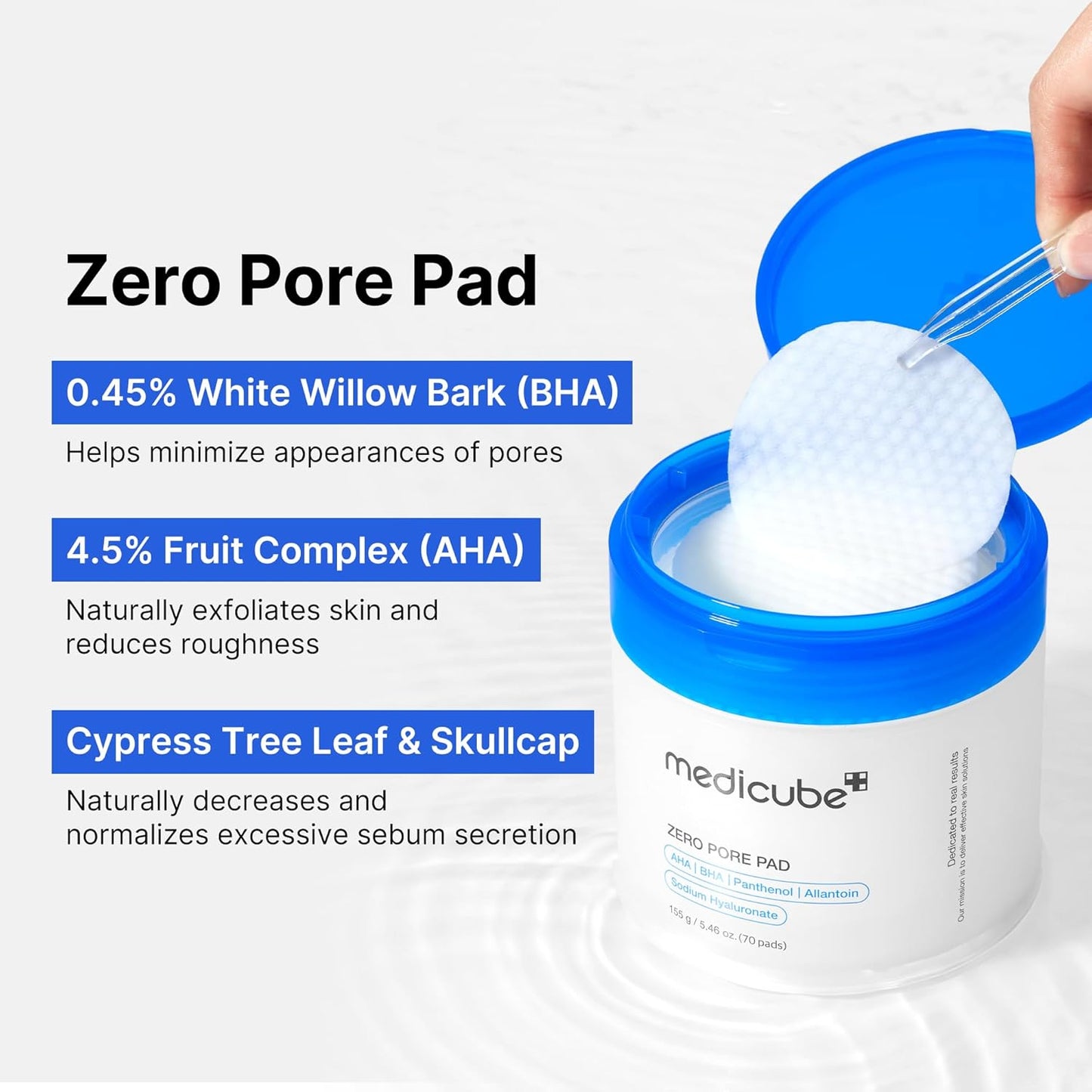 Medicube Zero Pore Pad 2.0 (70 Pads) Tónico Facial En Pads Momento De Aplicación Noche Tipo De Piel