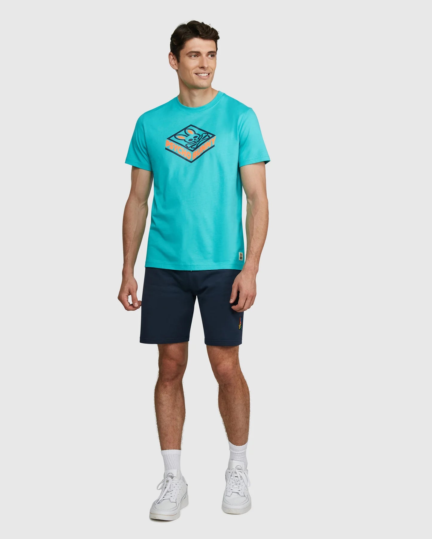 Psycho Bunny Graphic Tee Shirt - Glasson - Miami - Talla L