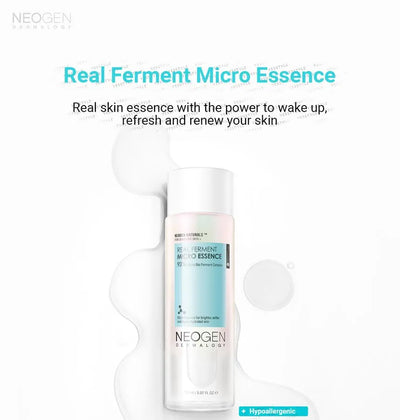 Neogen Dermalogy Real Ferment Micro Essence Momento De Aplicación Día/noche Todo Tipo De Piel