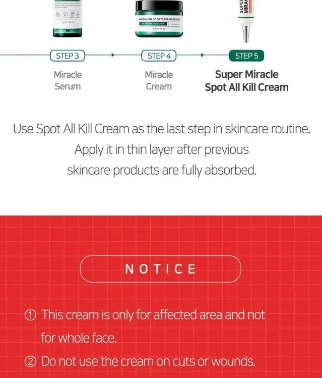 SOME BY MI - AHA, BHA, PHA 14 Days Super Miracle Spot All Kill Cream